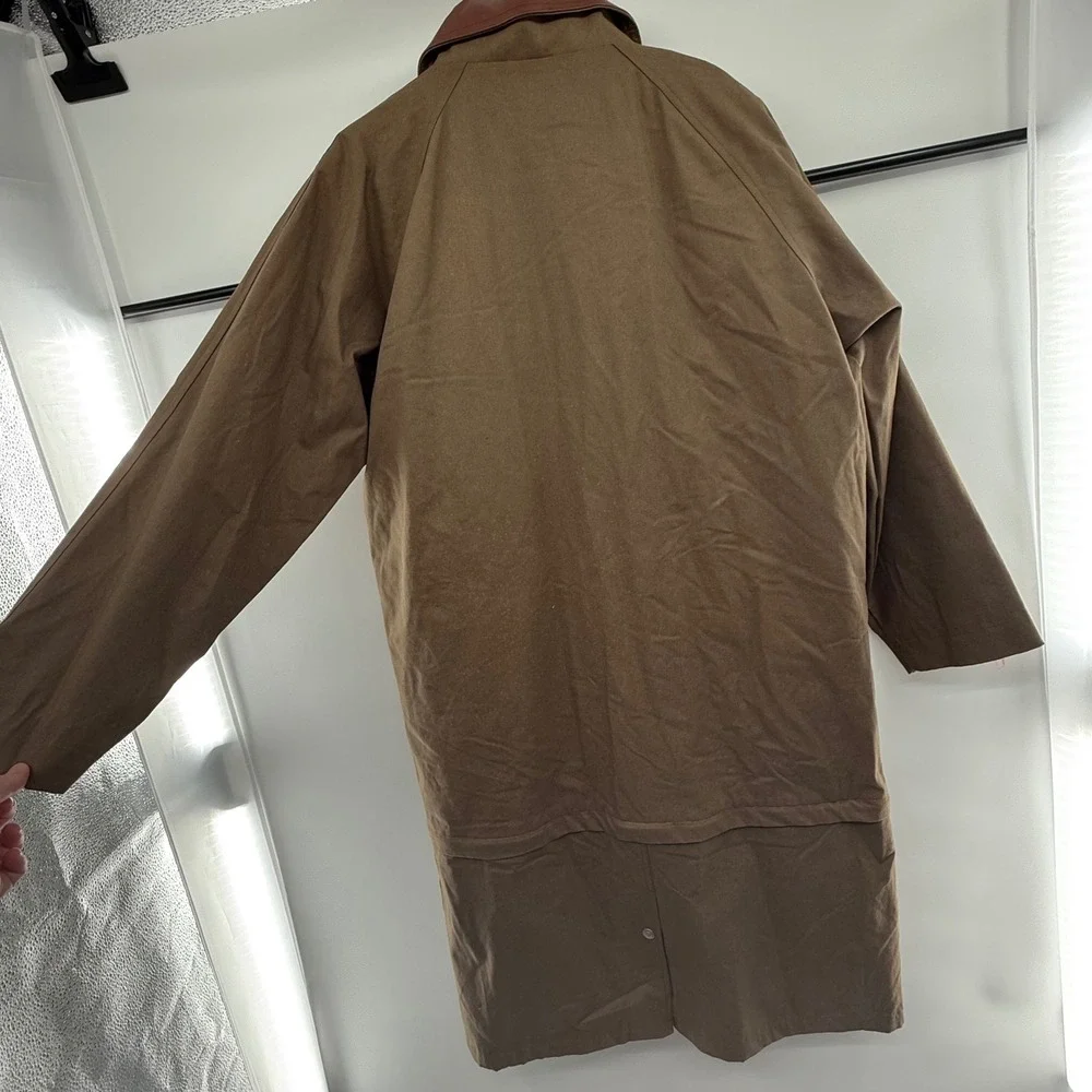 Vintage Marlboro Archive Modular Coat Men XL Brown Cotton Leather Collar Quilted